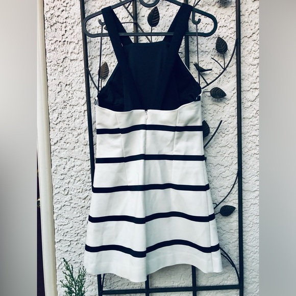 Zara Black and White Halter Sheath Dress - Picture 2 of 6